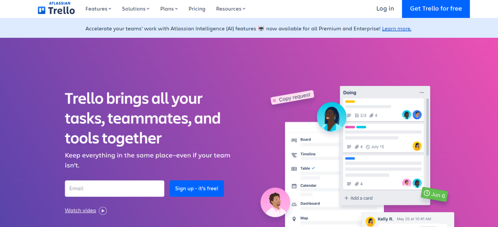 Trello Best Project Management Tools