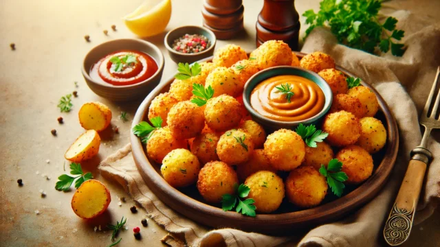 कुरकरे और स्वादिष्ट आलू पटैटो बिट्स | Potato Bites Recipe in Hindi