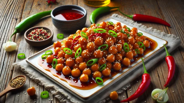 शहद मिर्च चना रेसिपी | Honey Chilli Chana Recipe in Hindi