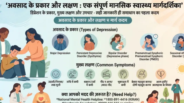 अवसाद के प्रकार और लक्षण: एक संपूर्ण मानसिक स्वास्थ्य मार्गदर्शिका