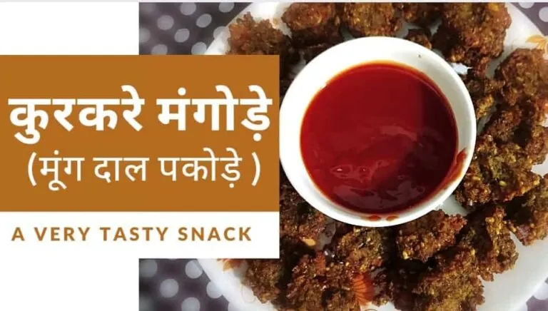 Yummy Snack – Mangode Recipe | Moong Dal Pakode Recipe |