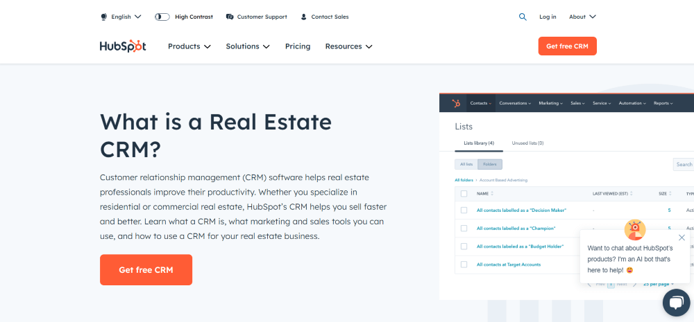 HubSpot Real Estate CRM