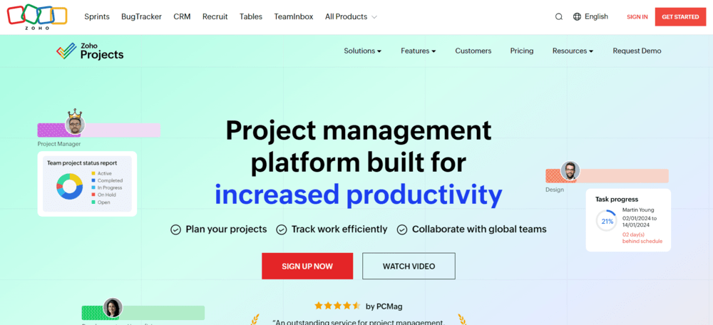 Zoho Projects Best Project Management Tools