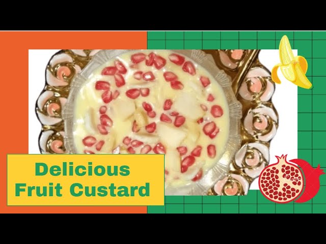 Fruit Custard Recipe | How To Make Fruit Custard At Home